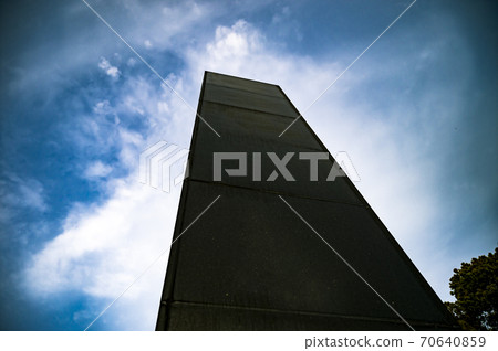 Beyond the Nagasaki Atomic Bomb Fall Center Monument 70640859