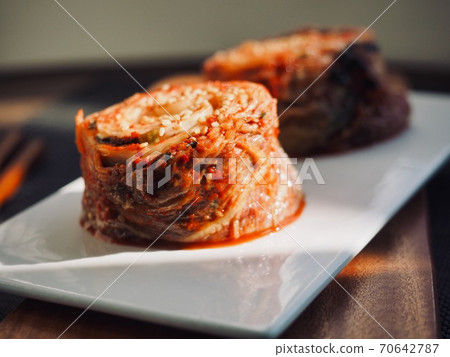 韓國傳統食品,高麗菜泡菜 韓國傳統食品,高麗菜泡菜 70642787