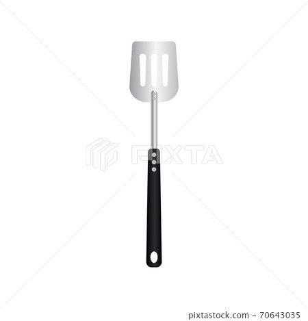 Flippers Spatula vector illustration isoalted on white background. Metal tool for cooking with long heat resistant handle. Suitable for 3d Realistic Mockup. 31/35 Flippers Spatula vector illustration isoalted on white background. Metal tool for cooking with long heat resistant handle. Suitable for 3d Realistic Mockup. 31/35 70643035