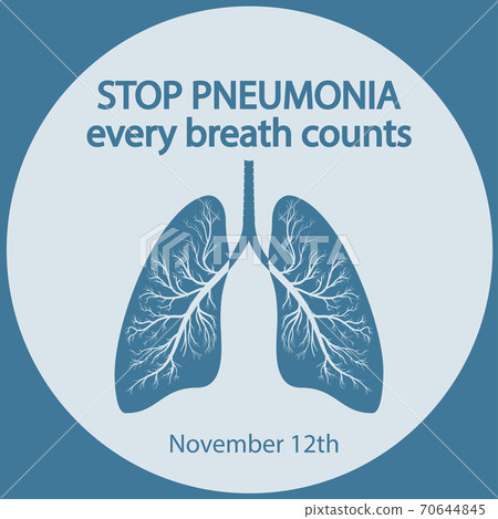 World Pneum Day 12 nov Vector ill 70644845