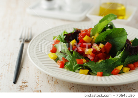 Colorful vegetable salad Colorful vegetable salad 70645180