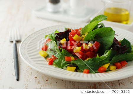 Colorful vegetable salad Colorful vegetable salad 70645305