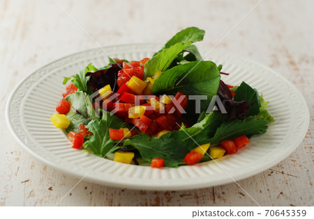 Colorful vegetable salad 70645359
