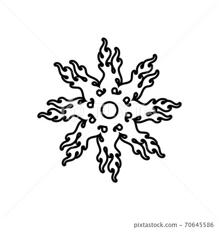 tribal flame vector symbol image template tribal flame vector symbol image template 70645586