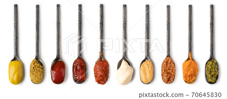 set of spoon with sauce set of spoon with sauce 70645830
