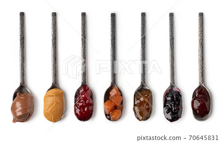 set of spoon with jam set of spoon with jam 70645831