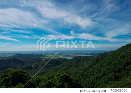 《鳥取縣》石山博智觀景台眺望的風景 70645961