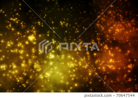 Golden lighting gradient background with smoke. 70647544