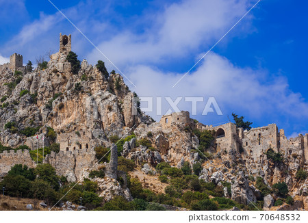 Historical Saint Hilarion Castle in Kyrenia region - Northern Cyprus Historical Saint Hilarion Castle in Kyrenia region - Northern Cyprus 70648532