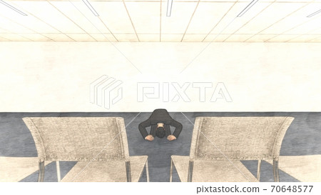 Press conference male Dogeza without desk Illustration 2 Press conference male Dogeza without desk Illustration 2 70648577
