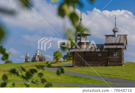 Famous wooden buildings on the island Kizhi Russia 70648718