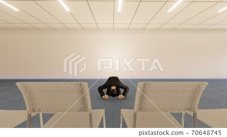 Press conference male Dogeza without desk Illustration 2 Press conference male Dogeza without desk Illustration 2 70648745