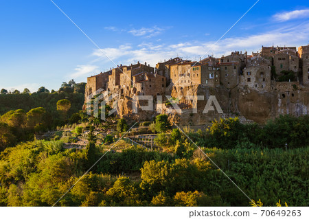 Pitigliano medieval town in Tuscany Italy Pitigliano medieval town in Tuscany Italy 70649263