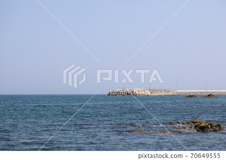 Beautiful scenery with a blue sea view Beautiful scenery with a blue sea view 70649555
