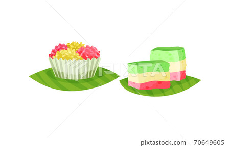 Arabic Sweets with Famous Rahat Lakoum Vector Set Arabic Sweets with Famous Rahat Lakoum Vector Set 70649605