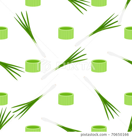 Illustration on theme of bright pattern green onion Illustration on theme of bright pattern green onion 70650166