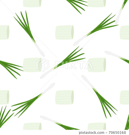 Illustration on theme of bright pattern green onion Illustration on theme of bright pattern green onion 70650168