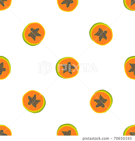 Illustration on theme big colored seamless papaya 70650193