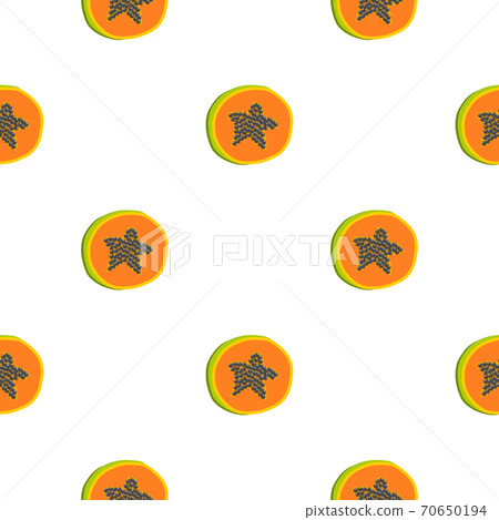 Illustration on theme big colored seamless papaya Illustration on theme big colored seamless papaya 70650194