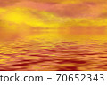 Beautiful sunset on the lake 70652343