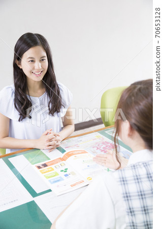 Driving school reception Driving school reception 70653128