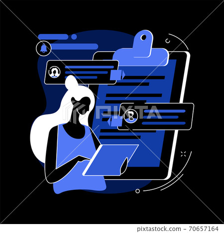 Vision and scope document abstract concept vector illustration. 70657164