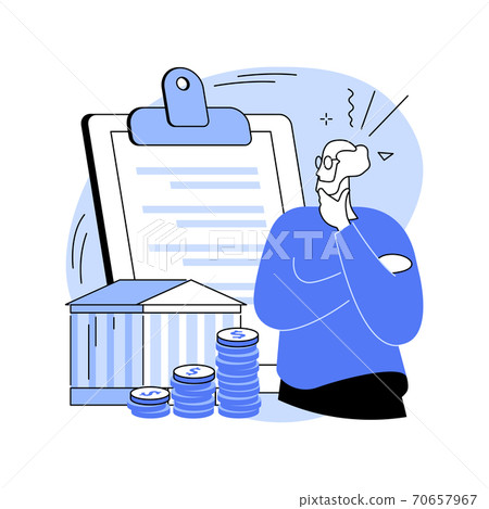 Retirement preparation abstract concept vector illustration. 70657967