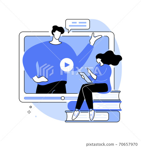 Webinar abstract concept vector illustration. 70657970