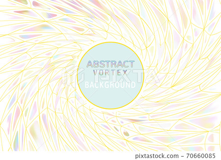 Abstract colorful vortex polygonal element on white BG 70660085