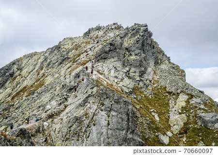 Koprovsky peak, High Tatras mountains, Slovakia, hiking theme 70660097
