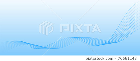 Streamlined delicate blue... - Stock Illustration [70661148] - PIXTA
