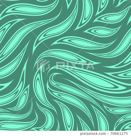 Agua Menthe color seamless vector pattern from cut smooth stripes or brush strokes. Flowing abstract texture for prints, textile. Agua Menthe color seamless vector pattern from cut smooth stripes or brush strokes. Flowing abstract texture for prints, textile. 70661275