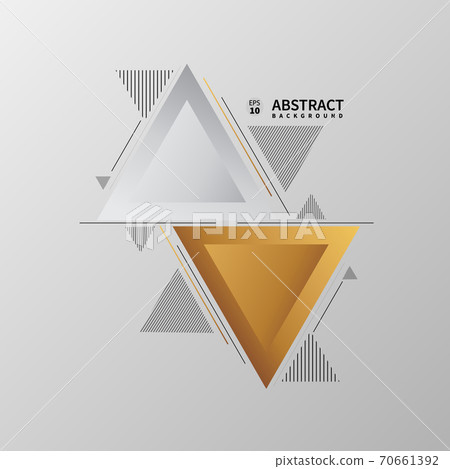Abstract geometric composition forms modern background with decorative triangles and patterns backdrop. 70661392
