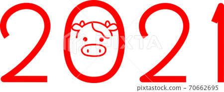 2021 number year number cow ox year cute letters red 2021 number year number cow ox year cute letters red 70662695