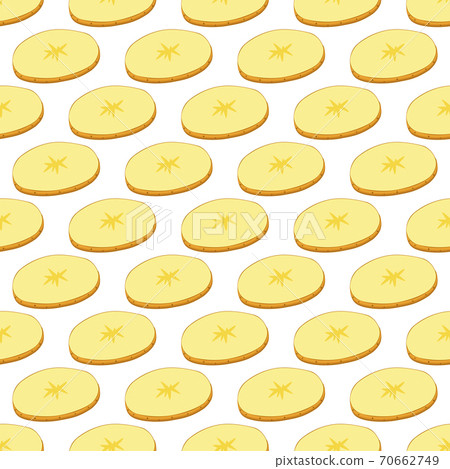 Illustration on theme of bright pattern brown potato 70662749