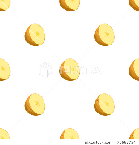 Illustration on theme of bright pattern brown potato 70662754