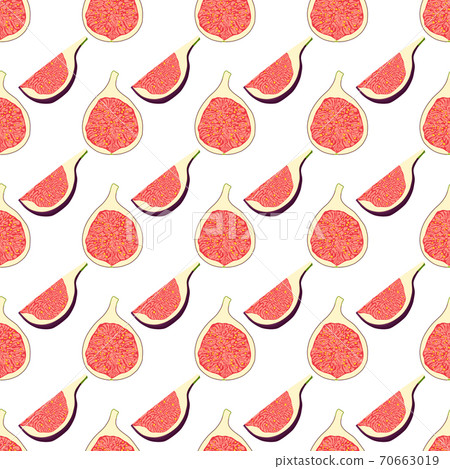 Illustration on theme big colored seamless purple fig Illustration on theme big colored seamless purple fig 70663019