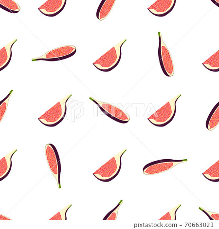 Illustration on theme big colored seamless purple fig Illustration on theme big colored seamless purple fig 70663021