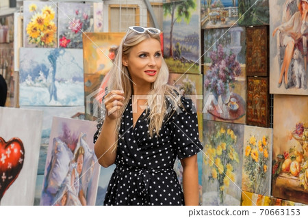 Sexy woman on street 70663153