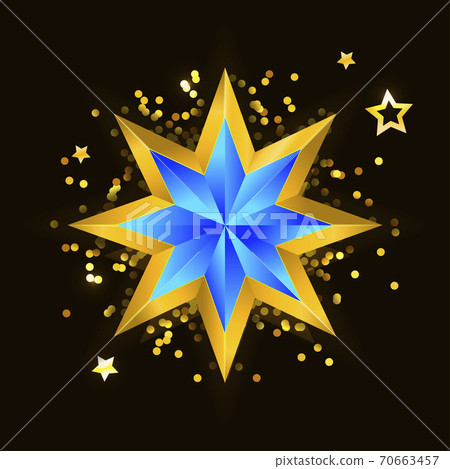 Abstract star background. Overlying star shapes in blue New year Christmas Abstract star background. Overlying star shapes in blue New year Christmas 70663457