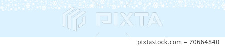 Christmas holiday abstract background. Frame of white snowflakes on blue background. Space for text, flat lay Christmas holiday abstract background. Frame of white snowflakes on blue background. Space for text, flat lay 70664840