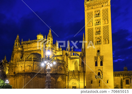 Cathedral of Saint Mary, Catedral de Santa Maria de la Sede in Seville, Spain. 70665015
