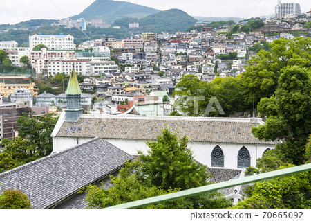 從長崎縣長崎市的抓斗花園看到的風景 從長崎縣長崎市的抓斗花園看到的風景 70665092