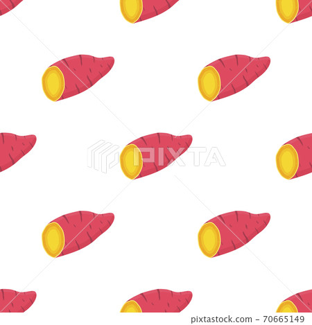 Illustration on theme of bright pattern sweet potato 70665149