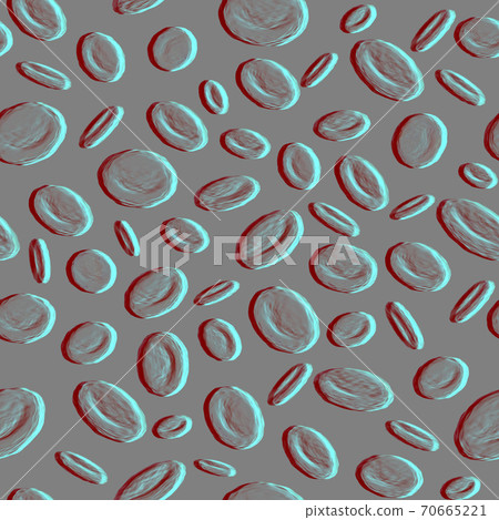 a blood cells seamless pattern. 3d illustration 70665221
