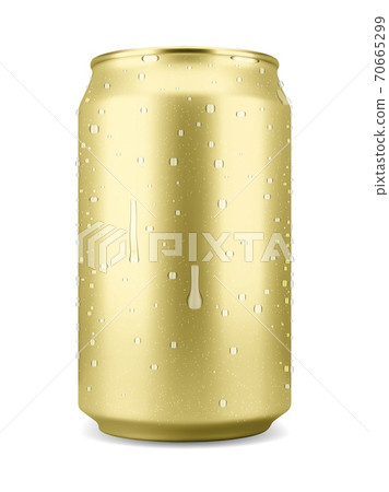 Realistic aluminum soft drink or beer can 70665299