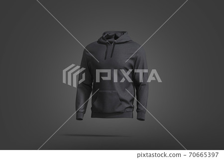 Download Blank Black Sport Hoodie With Hood Mockup Dark Stock Illustration 70665397 Pixta