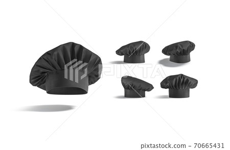 Download Blank black toque chef hat mockup, different views - Stock ...