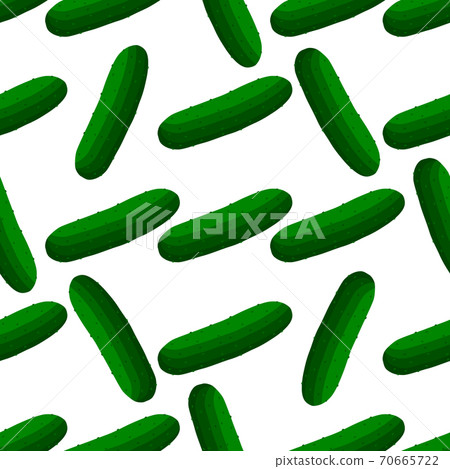 Illustration on theme of bright pattern green cucumber Illustration on theme of bright pattern green cucumber 70665722