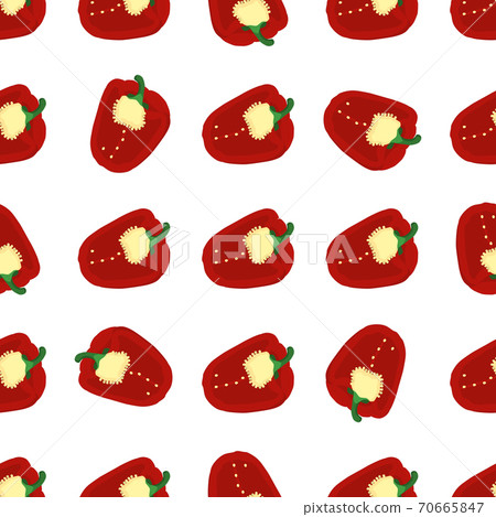 Illustration on theme of bright pattern bell pepper 70665847